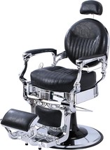 Heavy Duty Vintage Barber Chair All Purpose Hydraulic Recline Salon Beauty Chair - £770.57 GBP