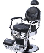 Heavy Duty Vintage Barber Chair All Purpose Hydraulic Recline Salon Beau... - £756.47 GBP