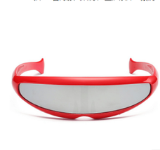 Personality Sunglasses Laser Glasses Men Women Sunglass Robots Silver Le... - £9.90 GBP