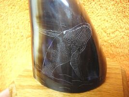 ak-moose-117) GENUINE MOOSE HOOF Humpback Whale etched Alaskan Eskimo ar... - $101.39