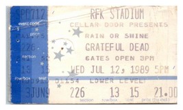 Grateful Dead Konzert Ticket Stumpf Juli 12 1989 Washington Dc - $49.49