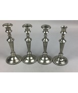 Set Of 4 Silver Plated Candlestick Holders - 10.5” - $432.78 MXN
