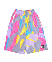 Vintage Quicksilver Board Shorts Mens 26 Multicolor Abstract Art Swim Trunks - £22.57 GBP