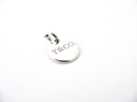 Tiffany & Co  Silver Pink Enamel Charm Pendant Clasp 4 Necklace Bracelet Gift - $278.00