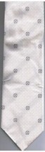 Strada Necktie White Jacquard Woven 100% Silk Made in Italy - $18.20
