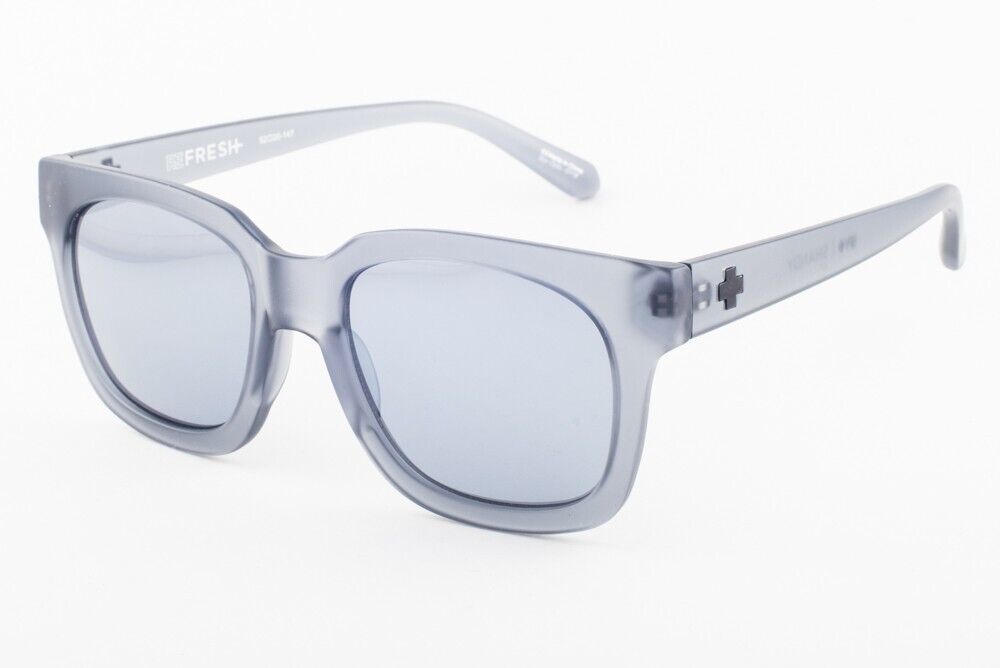 SPY SHANDY MATTE TRANS Gray / Silver Mirror Sunglasses 6700000000013 52mm - $65.55