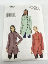 Vogue V9212 Uncut Misses&#39; Jacket Sewing Pattern 6-8-10-12-14 - $14.40