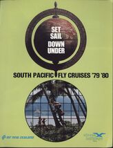 AIR NEW ZEALAND * South Pacific Cruises '79-'80 * Airsea Holidays brochure - $7.95