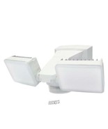 240-Degree White Motion Activated Outdoor Integrated LED Twin Flood Ligh... - £48.54 GBP