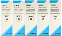 Pack of 5 ADEL 66 Toxex Drop For Removal Of External And Internal Toxins - £22.79 GBP