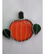 Handmade Stained Glass Pumpkin Suncatcher - $12.00