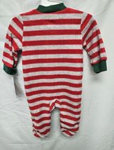 Carter's Just One You Baby 3M Reindeer Christmas Striped Footed Pajama - Red image 3