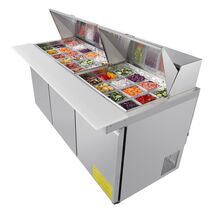 VEVOR 72&quot; Commercial Refrigerator, 18.7 Cu. Ft Sandwich Prep Refrigerate... - $3,045.49 CAD