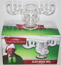 National Lampoon&#39;s Christmas Vacation Movie Griswold 8 oz Glass Moose Mug NEW - $29.02