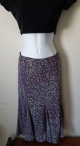 East 5th Womens Skirt Small Floral A Line Skirt Knee Length Flowy Elastic Waist - £13.20 GBP