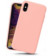 for iPhone X/Xs Liquid Silicone Gel Rubber Shockproof Case LIGHT PINK - £6.12 GBP