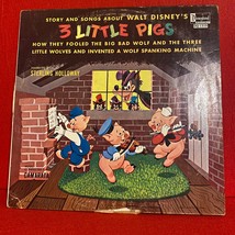 VINTAGE Walt Disney&#39;s 3 Little Pigs Record Vinyl 1967 - $6.35