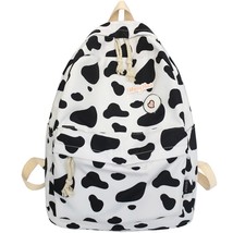 JOYPESSIE Trendy Cute Milk Cow Printing Women Backpack School Bag for Teenager G - £37.61 GBP
