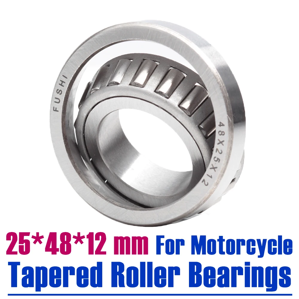 25*48*12 mm ( 1 PC ) Steering Head ing 254812 Tapered Roller Motorcycle ... - $38.21