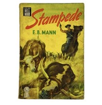 Stampede by E. B. Mann Dell 1333 Paperback Vintage 1930&#39;s Pulp Western - $8.55
