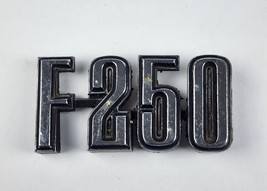 73–77 Ford Truck F-250 Metal Fender Emblem Badge OEM Ford Part Chrome - $19.00