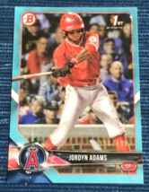 2018 Bowman Draft Sky Blue /499 Jordyn Adams #BD-88 Angels 1st Bowman ~247C - £2.41 GBP