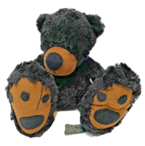 Fancy Zoo Bestia Big Foot Black Bear Plush Small Soft Cuddly - $28.44
