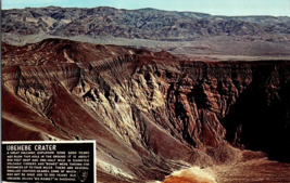 Postcard California Ubehebe Crater 1000 Yrs. Death Valley Monument  5.5 x 3.5 In - £3.89 GBP