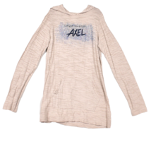 CIRQUE DU SOLEIL  AXEL The Worlds Tour Gray Shimmery Sequins Hoodie Wome... - £17.99 GBP