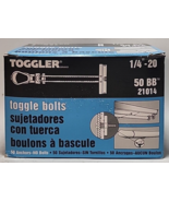 Toggler SnapToggle 25014 Toggle Bolt, 1/4-20 Thread, Carbon Steel, Zinc ... - $27.71