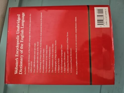 Webster's Encyclopedic Unabridged Dictionary of the English Language Large Item image 4