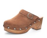 Chinese Laundry Women&#39;s Cindy Split Suede Clogs Brown - $71.00
