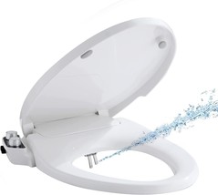 Bidet Toilet Seat For Elongated Toilet, Phflo Hot And Cold Water Non-Ele... - £72.36 GBP