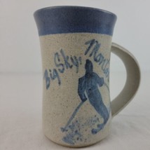 Montana Big Sky Mug Cup Studio Pottery Handmade  Art Coffee Ski Tankard Blue  - £9.22 GBP