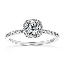  IGI 2.00 Carat- Round Cut Halo Lab Grown Diamond Engagement Ring In 14k Gold - £4,291.07 GBP