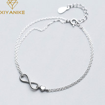 XIYAKorean FashionSilver Color Party Bracelet for Women Creative Simple Double-l - £9.95 GBP