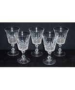 5 Crystal TUILLERIES-VILLANDRY Crystal d´Arques 4 oz WINE Bar Glasses~5 ... - $414.64 MXN