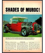 1968 &quot;CARS&quot; Magazine Color Print - Australian Built &#39;32 Ford Deuce Roads... - $7.59