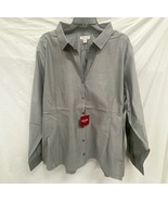 Red House Easy Care Gray Long Sleeve Men Dress Shirt NWT 4XLT - $20.34 CAD