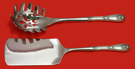 Fleur De Lis by Alvin Sterling Silver Italian Pasta Server Set 2pc HHWS  Custom - £120.36 GBP