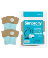 Simplicity Vacuum Bags SS-6 Type S, Sport 6 bags - $25.99