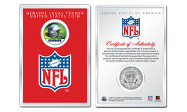 DALLAS COWBOYS NFL Helmet JFK Half Dollar Coin w/ NFL Display Case LICENSED - $9.46