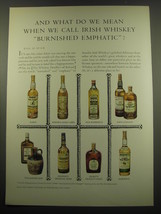 1960 The Whiskey Distillers of Ireland Ad - And what do we mean when we call - $14.99