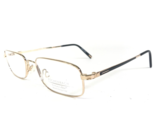 Eschenbach Eyeglasses Frames 3822 20 Black Gold Rectangular Titanflex 52... - $46.59