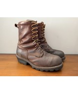 Red Wing Shoes Men’s 12EE Brown Leather Loggermax 4417 Safety Toe Work Boots - $155.93