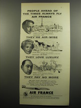 1955 Air France Advertisement - Charles Munch, Jeanne Owen and George Nelson - $18.49