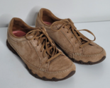 Skechers Womens Sz 10 Shoes Brown Relaxed Fit Cooled Lace Leather Suede ... - $22.99