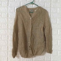 Vtg The May Company mohair wool knit cardigan size 40 handmade in Italy - $70.69