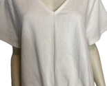 J.Crew Women&#39;s Textured Knit Short Sleeve Top White 3X - £21.25 GBP