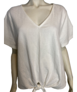 J.Crew Women's Textured Knit Short Sleeve Top White 3X - $26.59